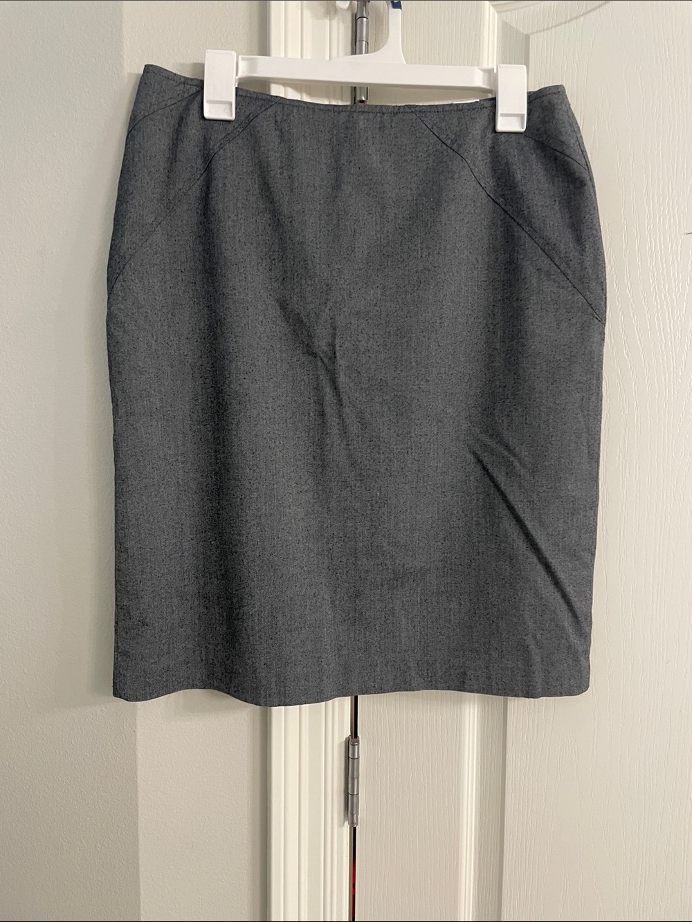 David N Tailored Gray Pencil Skirt for Women